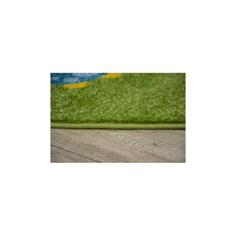 Dywan PAINT ćwierć koła G4774 - Zwierzęta zielony/krem 200x200cm Dywan PAINT ćwierć koła G4774 - Zwierzęta zielony/krem 200x200cm