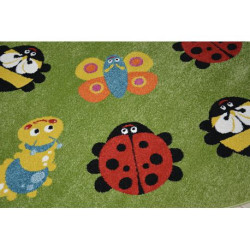 Dywan PAINT ćwierć koła G4774 - Zwierzęta zielony/krem 200x200cm Dywan PAINT ćwierć koła G4774 - Zwierzęta zielony/krem 200x200cm