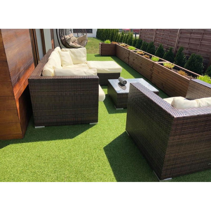 SZTUCZNA TRAWA WYKŁADZINA 850x400cm ZIELONA INTENS VERDE BOISKO OGRÓD