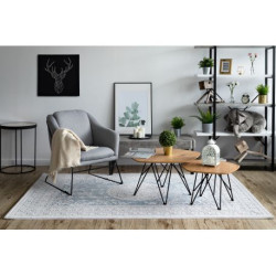 Dywan AKRYL VALENCIA 2328 ORNAMENT niebieski / kość słoniowa 80x150cm