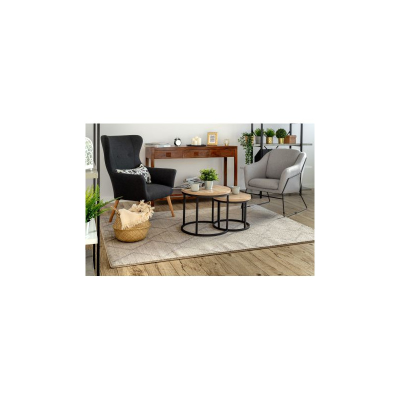 Dywan SOFT 8036 ROMBY ETNO krem / jasny brąz 120x170cm Dywan SOFT 8036 ROMBY ETNO krem / jasny brąz 120x170cm