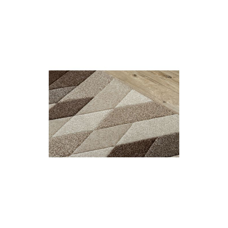 Dywan FEEL 5674/15055 ROMBY beż / brąz / krem 160x220cm Dywan FEEL 5674/15055 ROMBY beż / brąz / krem 160x220cm