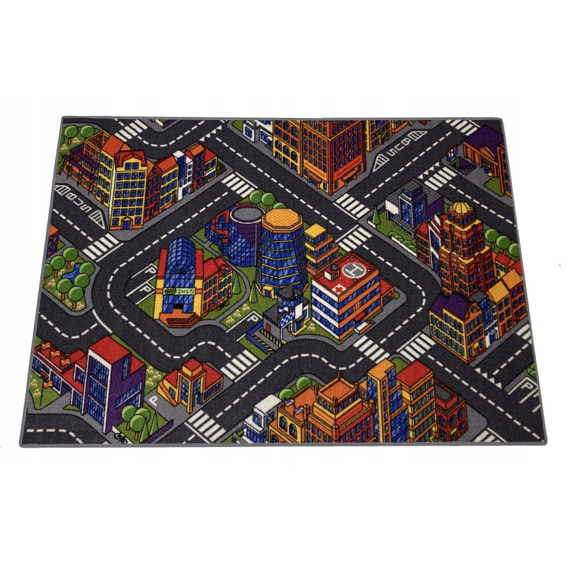 Dywan Urban Life 95x133 ANTYPOŚLIZGOWA MATA DO ZABAWY MIASTECZKO Dziecięcy Dywan Urban Life 95x133 ANTYPOŚLIZGOWA MATA DO ZABAWY MIASTECZKO Dziecięcy