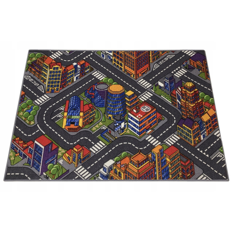 Dywan Urban Life 95x133 ANTYPOŚLIZGOWA MATA DO ZABAWY MIASTECZKO Dziecięcy Dywan Urban Life 95x133 ANTYPOŚLIZGOWA MATA DO ZABAWY MIASTECZKO Dziecięcy