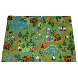 Dywan Wild Life 95x133 Leśna Przygoda Mata Do Zabawy Pokój Dziecięcy