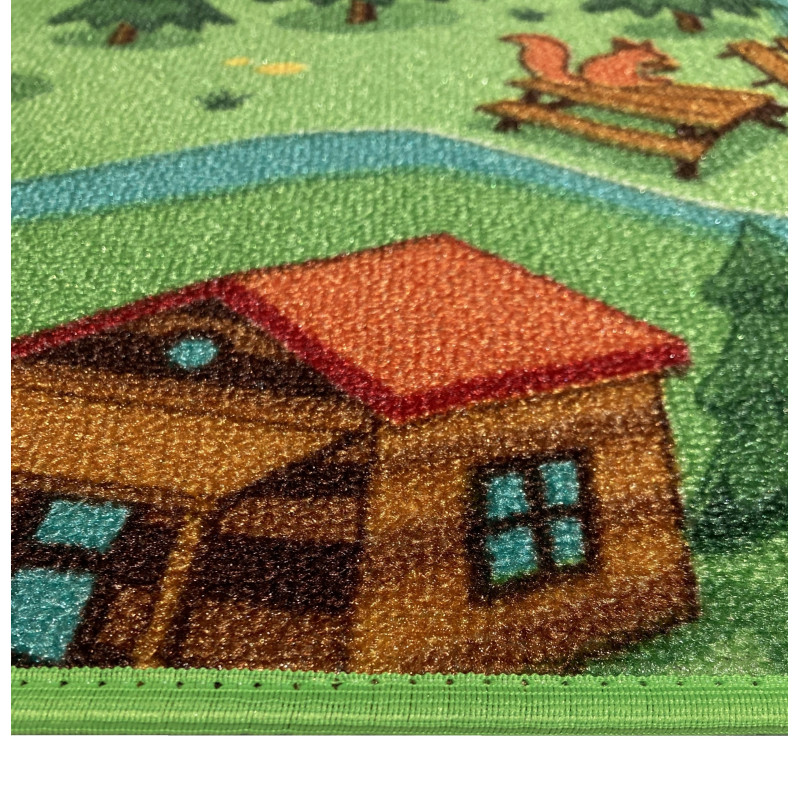 Dywan Wild Life 95x133 Leśna Przygoda Mata Do Zabawy Pokój Dziecięcy