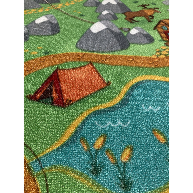 Dywan Wild Life 95x133 Leśna Przygoda Mata Do Zabawy Pokój Dziecięcy