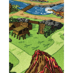 Dywan Dino World 95x133 FILC Dinozaury Mata Do Zabawy Dziecięcy