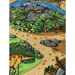 Dywan Dino World 95x133 FILC Dinozaury Mata Do Zabawy Dziecięcy