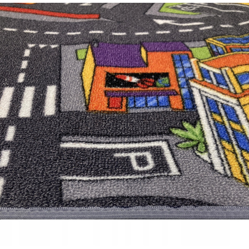 Dywan Smart City 95x133 Drogi Miasto Mata Do Zabawy Antypoślizg Dziecięcy