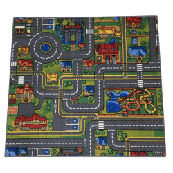 Dywan City Life 95x100 Uliczki Miasto Mata Do Zabawy Antypoślizg Dziecięcy