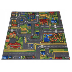 Dywan City Life 95x100 Uliczki Miasto Mata Do Zabawy Antypoślizg Dziecięcy