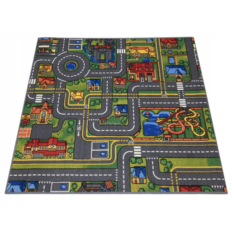 Dywan City Life 95x100 Uliczki Miasto Mata Do Zabawy Antypoślizg Dziecięcy