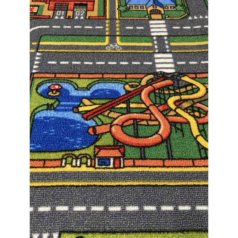 Dywan City Life 95x100 Uliczki Miasto Mata Do Zabawy Antypoślizg Dziecięcy