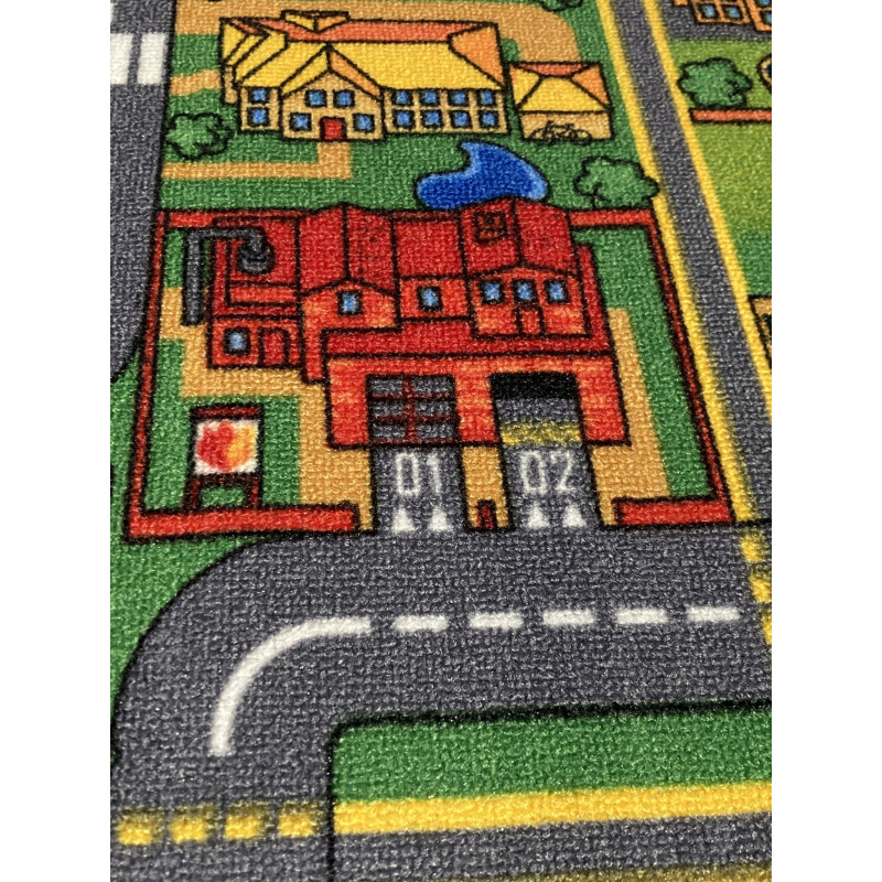 Dywan City Life 95x100 Uliczki Miasto Mata Do Zabawy Antypoślizg Dziecięcy