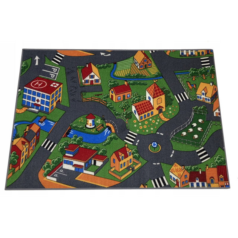 Dywan Little Village 95x133 Wioska Mata Do Zabawy Antypoślizgowa Dziecięcy Dywan Little Village 95x133 Wioska Mata Do Zabawy Antypoślizgowa Dziecięcy
