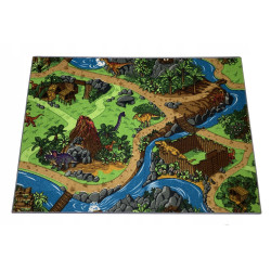 Dywan Dino World 95x133 Dinozaury Mata Do Zabawy Antypoślizgowa Dziecięcy