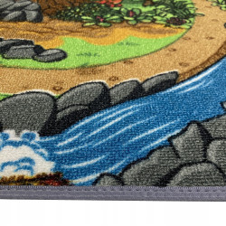 Dywan Dino World 95x133 Dinozaury Mata Do Zabawy Antypoślizgowa Dziecięcy