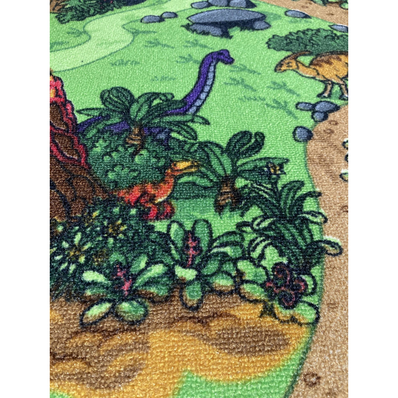 Dywan Dino World 95x133 Dinozaury Mata Do Zabawy Antypoślizgowa Dziecięcy