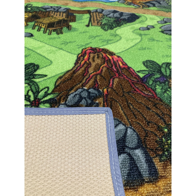 Dywan Dino World 95x133 Dinozaury Mata Do Zabawy Antypoślizgowa Dziecięcy