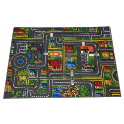 Dywan City Life 95x133 Miasto Mata Do Zabawy Antypoślizgowy Dziecięcy