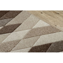 Dywan FEEL 5674/15055 ROMBY beż / brąz / krem 120x170cm Dywan FEEL 5674/15055 ROMBY beż / brąz / krem 120x170cm