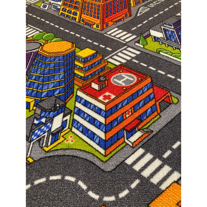 Dywan Urban Life 140x200 ANTYPOŚLIZGOWA MATA DO ZABAWY ULICZKI DZIECIĘCY
