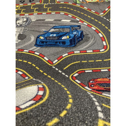 Dywan Racers 140x200 Antypoślizgowy Uliczki Drogi Dziecięcy  MATA DO ZABAWY