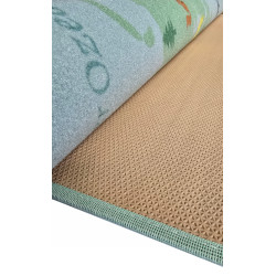 Dywan Mapa Świata 120x200 Pastelowy Dziecięcy Kontynenty Zwierzęta