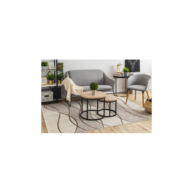 Dywan FEEL 5675/15033 FALE brąz / beż / szary 120x170cm Dywan FEEL 5675/15033 FALE brąz / beż / szary 120x170cm
