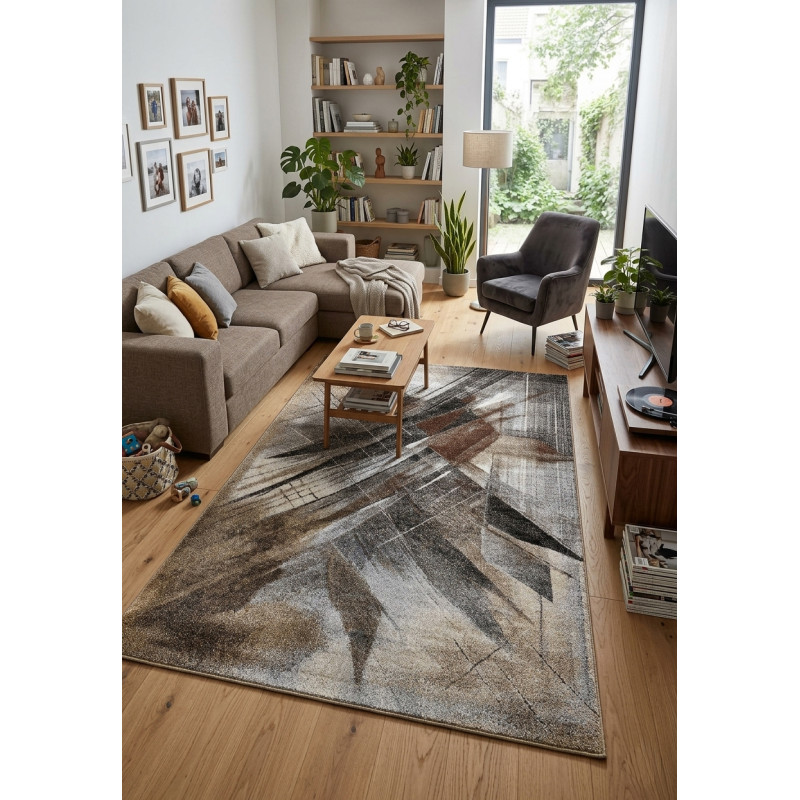 BELLA BELLA 1 P487A GREY BROWN PROSTOKĄT