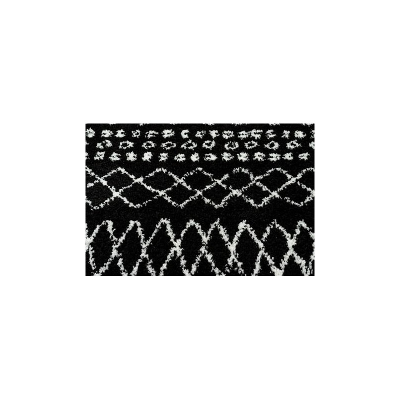 Dywan BERBER ETHNIC G3802 czarny / biały Frędzle berberyjski marokański shaggy 140x190cm Dywan BERBER ETHNIC G3802 czarny / biały Frędzle berberyjski marokański shaggy 140x190cm