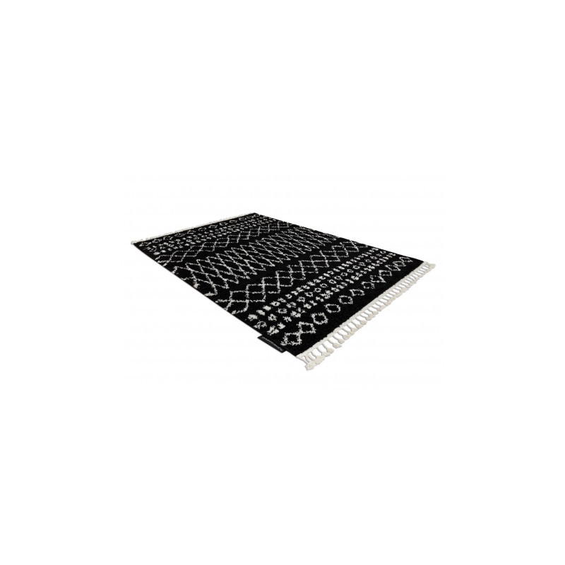 Dywan BERBER ETHNIC G3802 czarny / biały Frędzle berberyjski marokański shaggy 200x290cm Dywan BERBER ETHNIC G3802 czarny / biały Frędzle berberyjski marokański shaggy 200x290cm