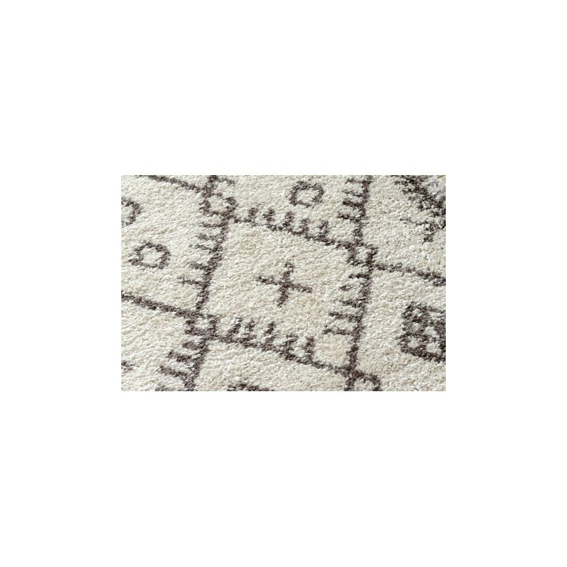 Dywan BERBER TANGER B5940 krem / brąz Frędzle berberyjski marokański shaggy 80x150cm Dywan BERBER TANGER B5940 krem / brąz Frędzle berberyjski marokański shaggy 80x150cm