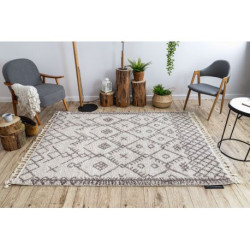 Dywan BERBER TANGER B5940 krem / brąz Frędzle berberyjski marokański shaggy 200x290cm Dywan BERBER TANGER B5940 krem / brąz Frędzle berberyjski marokański shaggy 200x290cm