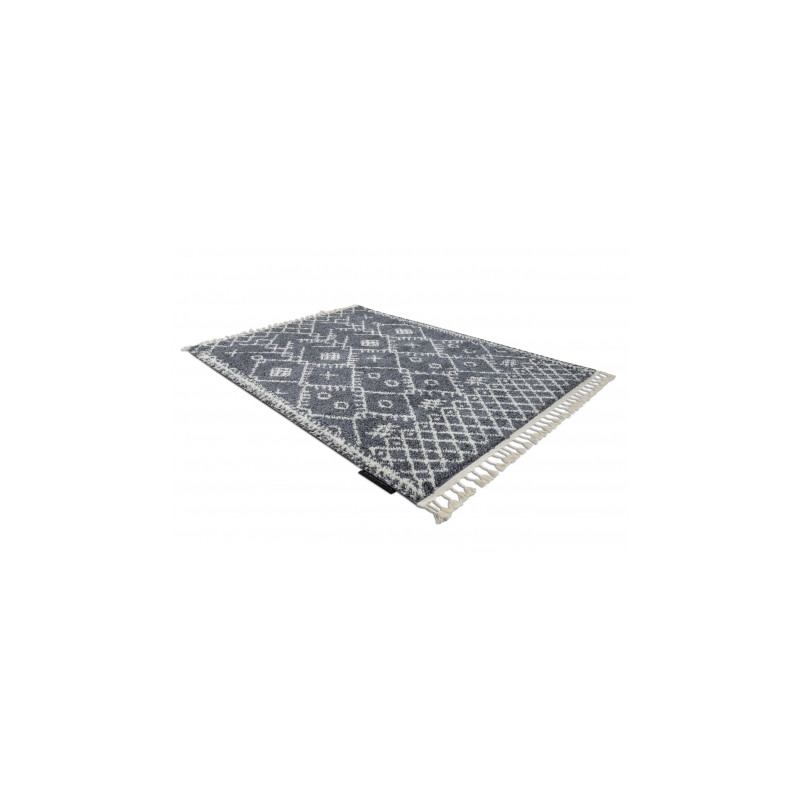 Dywan BERBER TANGER B5940 szary / biały Frędzle berberyjski marokański shaggy 120x170cm Dywan BERBER TANGER B5940 szary / biały Frędzle berberyjski marokański shaggy 120x170cm