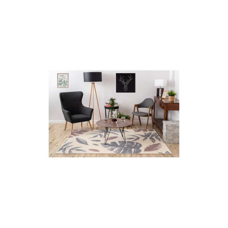 Dywan HEOS 78428 krem / róż LIŚCIE MONSTERA 160x220cm Dywan HEOS 78428 krem / róż LIŚCIE MONSTERA 160x220cm