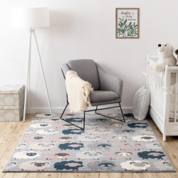 Dywan HEOS 78468 szary / niebieski OWCE 120x170cm Dywan HEOS 78468 szary / niebieski OWCE 120x170cm