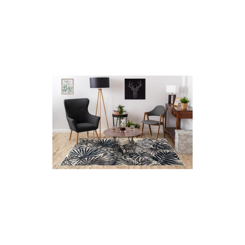 Dywan HEOS 78561 krem / niebieski DŻUNGLA 120x170cm Dywan HEOS 78561 krem / niebieski DŻUNGLA 120x170cm