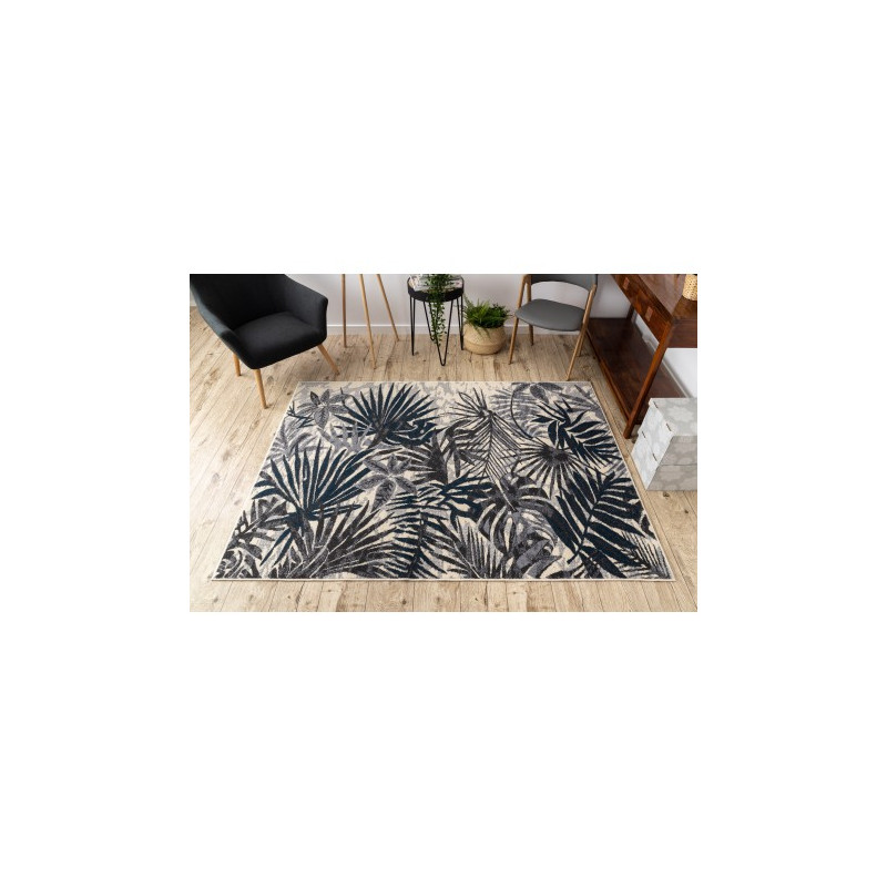Dywan HEOS 78561 krem / niebieski DŻUNGLA 160x220cm Dywan HEOS 78561 krem / niebieski DŻUNGLA 160x220cm
