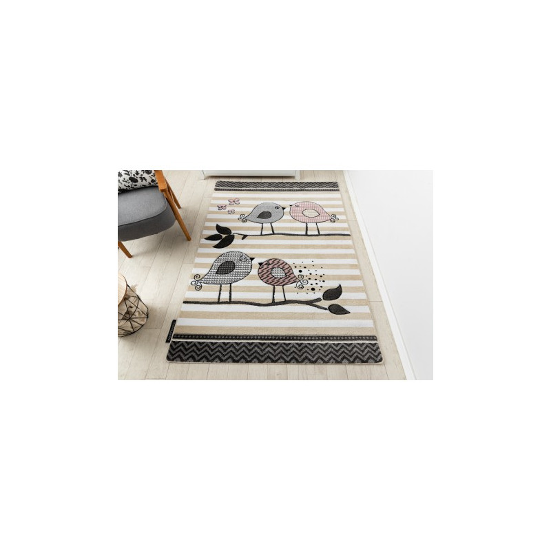 Dywan PETIT BIRDS PTASZKI krem 180x270cm Dywan PETIT BIRDS PTASZKI krem 180x270cm