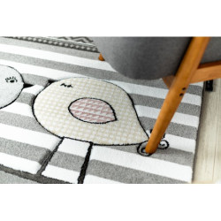 Dywan PETIT BIRDS PTASZKI szary 120x170cm Dywan PETIT BIRDS PTASZKI szary 120x170cm