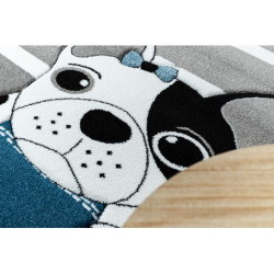 Dywan PETIT BULLDOG PIES szary 160x220cm
