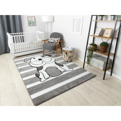 Dywan PETIT PUPPY PIESEK SZCZENIAK szary 200x290cm