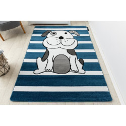 Dywan PETIT PUPPY PIESEK SZCZENIAK niebieski 160x220cm