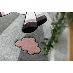 Dywan PETIT UNICORN JEDNOROŻEC szary 200x290cm Dywan PETIT UNICORN JEDNOROŻEC szary 200x290cm