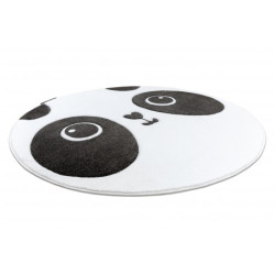 Dywan PETIT PANDA koło biały koło 120cm