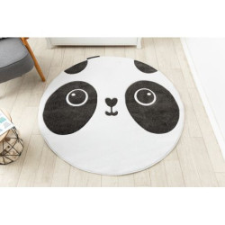 Dywan PETIT PANDA koło biały koło 140cm