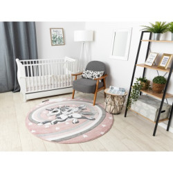Dywan PETIT PONY KUCYK KONIK koło róż koło 140cm Dywan PETIT PONY KUCYK KONIK koło róż koło 140cm