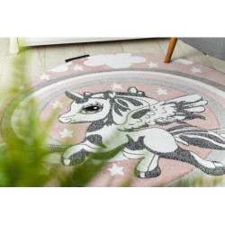 Dywan PETIT PONY KUCYK KONIK koło róż koło 140cm Dywan PETIT PONY KUCYK KONIK koło róż koło 140cm